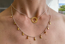 Load image into Gallery viewer, Sun Motif with Zirconia Gem Necklace - SG0213