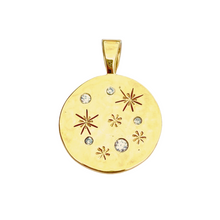 Load image into Gallery viewer, Brass Galaxy Pendant with Stars - SG0218Y