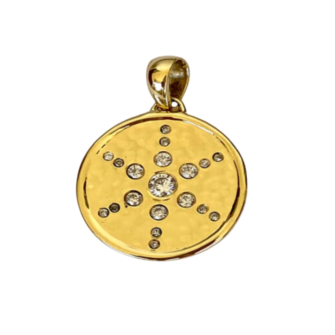 Pendant with Star Bust Zirconia Gems – Ritual