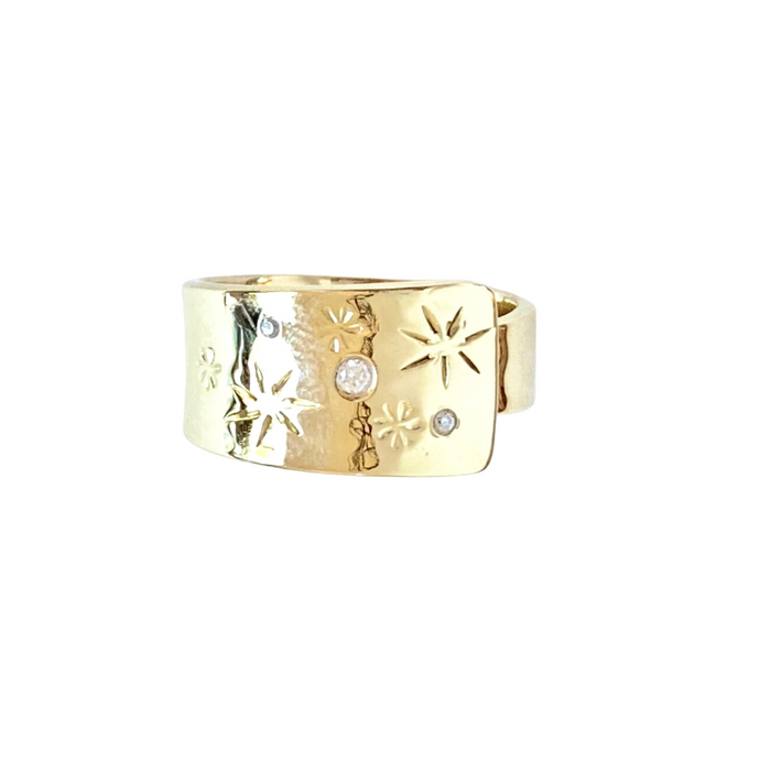 Wrap Ring with Stars - SG0243Y