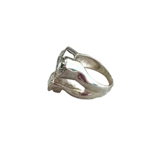 Load image into Gallery viewer, Silver ring on a gray surface