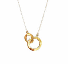 Load image into Gallery viewer, Double Loop and Clear Zirconia Gem Necklace - SG0214