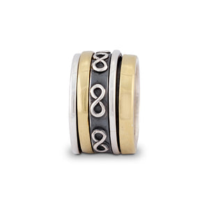 Spinning ring with infinity symbol - JG0591