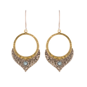 Bali Style Earrings with Labradorite - JP0817Y