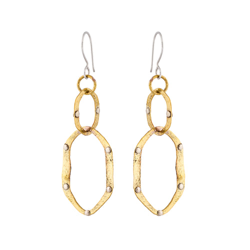 Hanging and Movable Intertwined Earrings - JP0567Y